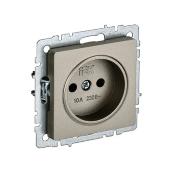 Изображение товара Механизм розетки без заземления Brite шампань от IEK