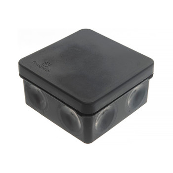 Коробка распределительная накладная Промрукав 80х80х40 IP66 черная