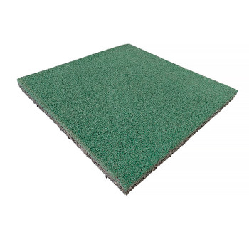Плитка резиновая зеленая 495x495x30 мм