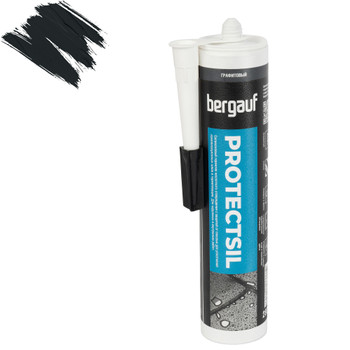 Затирка силиконовая Bergauf Protectsil графит 280мл