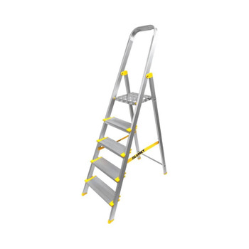 Стремянка алюминиевая 5 ступеней профессиональная 1,02м Алюмет