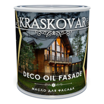 Масло для деревянных фасадов Kraskovar графит 0,75 л
