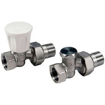 Изображение товара Набор для подключения радиатора 1/2" прямой Giacomini с клапанами