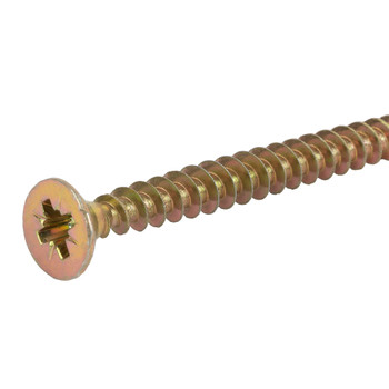 Изображение товара Саморез универсальный 6x60мм желтый цинк 100 шт