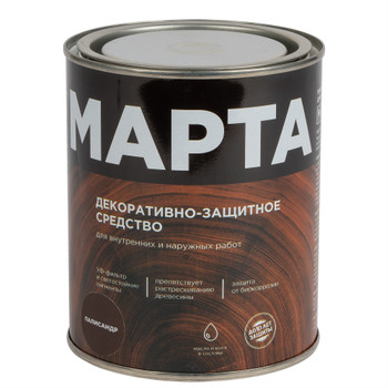 Изображение товара Декоративно-защитное средство для дерева Марта 0,75л палисандр