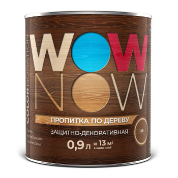 Декоративно-защитное средство для дерева Wow Now тик 0,9 л