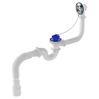 Изображение товара Сифон Aquant 1 1/2"x40 с выходом 40/50 и переливом