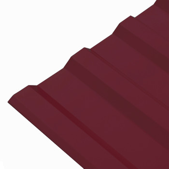 Профнастил МП-20 1150x2500 (ПЭ-RAL 3005-0,45мм) красное вино