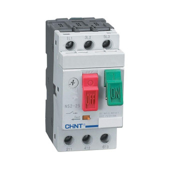 Изображение товара Выключатель автоматический для защиты двигателя CHINT NS2 14А монтаж на Din-рейку