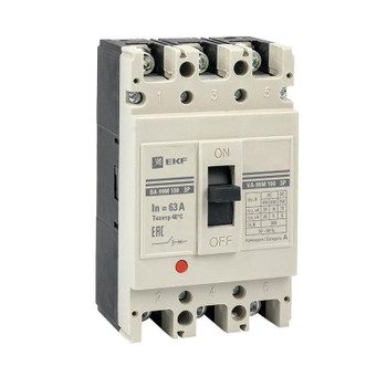 Выключатель автоматический трехполюсный 100/63А 35кА PROxima EKF