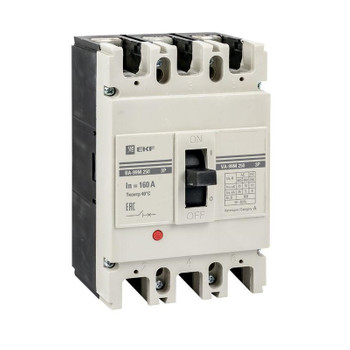 Изображение товара Трехполюсный автоматический выключатель EKF PROxima 250/160А 35кА