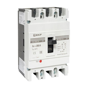 Изображение товара Автоматический выключатель EKF трехполюсный 250/250А 35кА для защиты сети