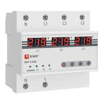 Реле выбора фаз RVF-3-63А PROxima EKF
