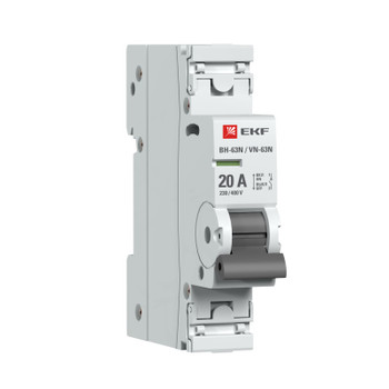 Выключатель нагрузки однополюсный 20А ВН-63N PROxima EKF