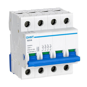 Выключатель нагрузки четырехполюсный 63А NH4 CHINT