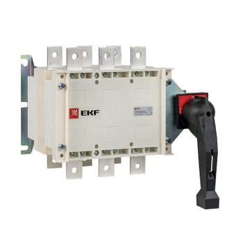 Рубильник-переключатель трехполюсный PowerSwitch 400А с рукояткой PROxima EKF