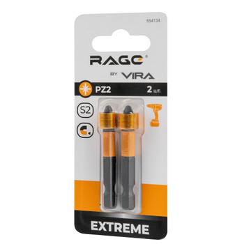 Изображение товара Биты PZ2x50мм RAGE by VIRA 2 шт - односторонние с магнитным наконечником
