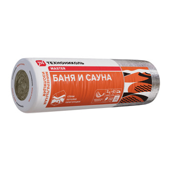 Утеплитель 12500х1200х50мм Технониколь Баня и сауна λ40 фольгированная 15м²