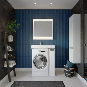 Изображение товара Шкаф пенал подвесной Акватон Лондри 34 белый глянец