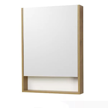 Зеркало шкаф Акватон Сканди 55 белый/дуб рустикальный