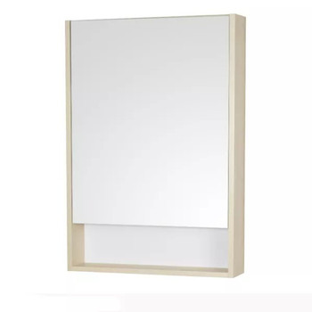 Зеркало шкаф Акватон Сканди 55 белый/дуб верона