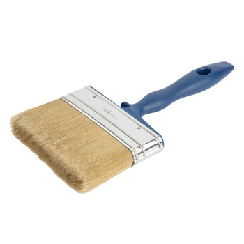 Кисть 100мм для лаков искусственная щетина, пластиковая ручка Марта