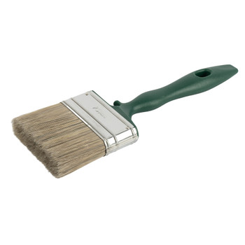 Кисть 75мм для пропиток по дереву и масел искусственная щетина, пластиковая ручка Марта