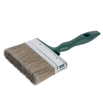 Кисть 100мм для пропиток по дереву и масел, искусственная щетина, пластиковая ручка Марта