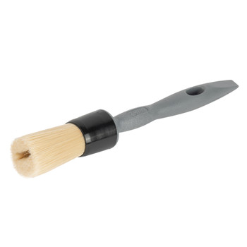 Кисть круглая 25мм универсальная искусственная щетина, пластиковая ручка Марта