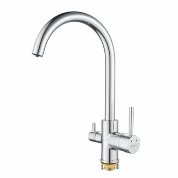 Изображение товара Смеситель для кухни Shevanik S128 с поворотным изливом и краном для питьевой воды