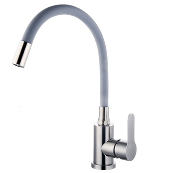 Изображение товара Смеситель для кухни Fashun A54101-12 с гибким изливом серый