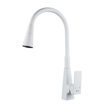 Изображение товара Смеситель для кухни Shevanik S543C-1 белый с гибким изливом