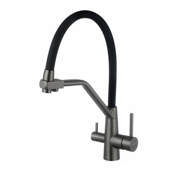 Смеситель для кухни Fmark FS0662-Q01 черный/графит