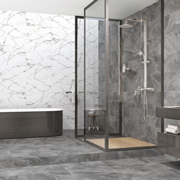 Керамогранит Global Tile Corona 300х600 мм белый