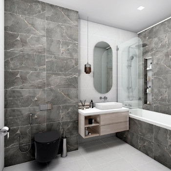 Керамогранит Global Tile Antares 300х600 мм темно-серый