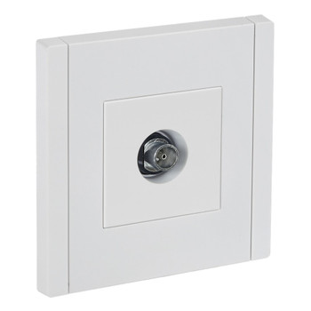 Изображение товара Розетка ТВ оконечная Forte&Piano IEK белая для подключения кабеля