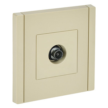 Розетка ТВ оконечная Forte&Piano ваниль IP20 IEK