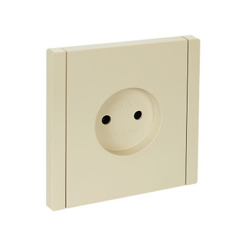 Розетка одноместная без заземления Forte&Piano ваниль IP20 IEK