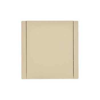 Розетка одноместная с заземлением со шторками и крышкой Forte&Piano ваниль IP44 IEK