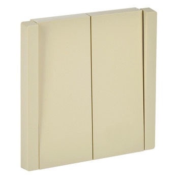 Выключатель двухклавишный Forte&Piano ваниль IP20 IEK