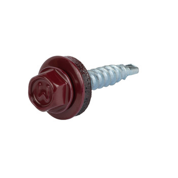 Саморез кровельный 4,8х29мм красное вино (RAL 3005) 250шт Daxmer