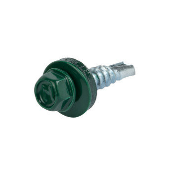 Саморез кровельный 5,5х25мм зеленый (RAL 6005) 250шт Daxmer