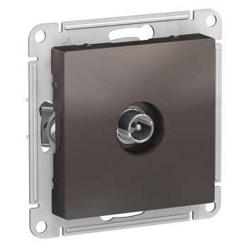 Механизм розетки ТВ проходная AtlasDesign мокко IP20 Systeme Electric