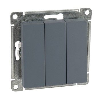 Механизм выключателя трехклавишный AtlasDesign грифель IP20 Systeme Electric