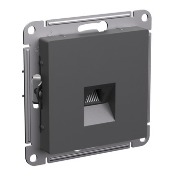 Изображение товара Механизм розетки компьютерная RJ45 5E AtlasDesign базальт IP20
