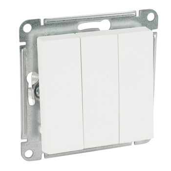 Механизм выключателя трехклавишный AtlasDesign лотос IP20 Systeme Electric