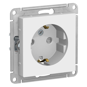 Механизм розетки с заземлением со шторками AtlasDesign лотос IP20 Systeme Electric