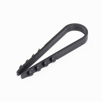 Дюбель-хомут для круглого кабеля 19-25мм черный 100 шт Fortisflex