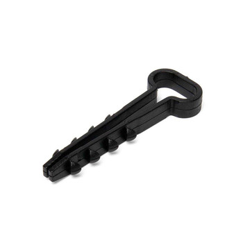 Изображение товара Дюбель-хомут для плоского кабеля 12-6 мм черный 100 шт Fortisflex