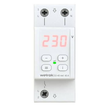 Реле напряжения 40А D2-40 red Welrok
